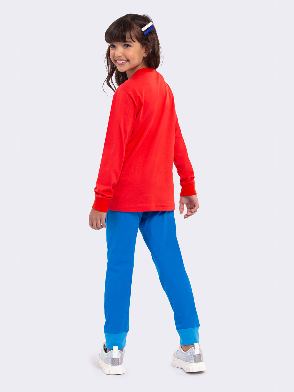 Pijama Manga Longa Slimfit Mulher Maravilha - Imagem 3