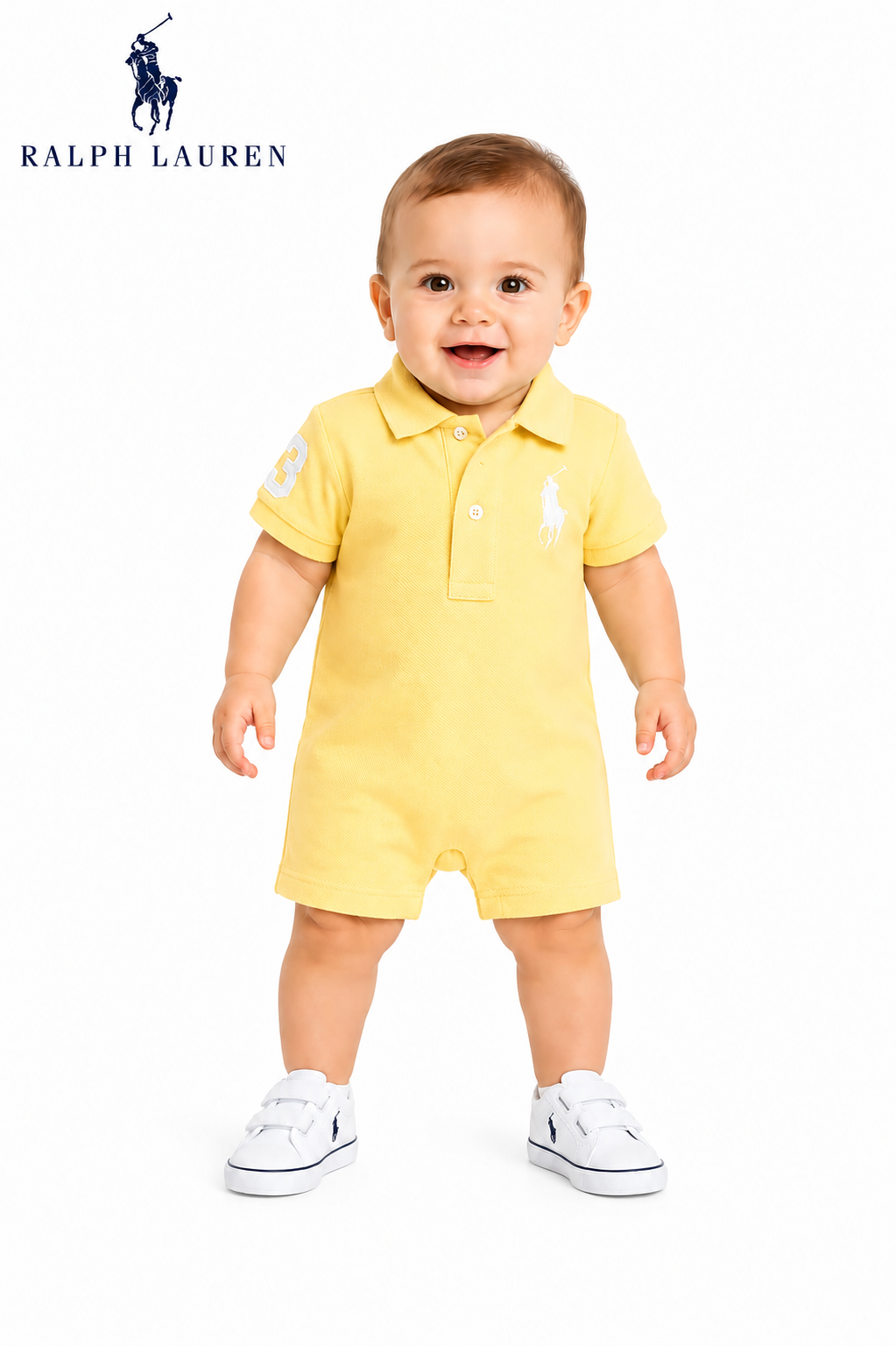 Macacão Polo Ralph Lauren Bebê