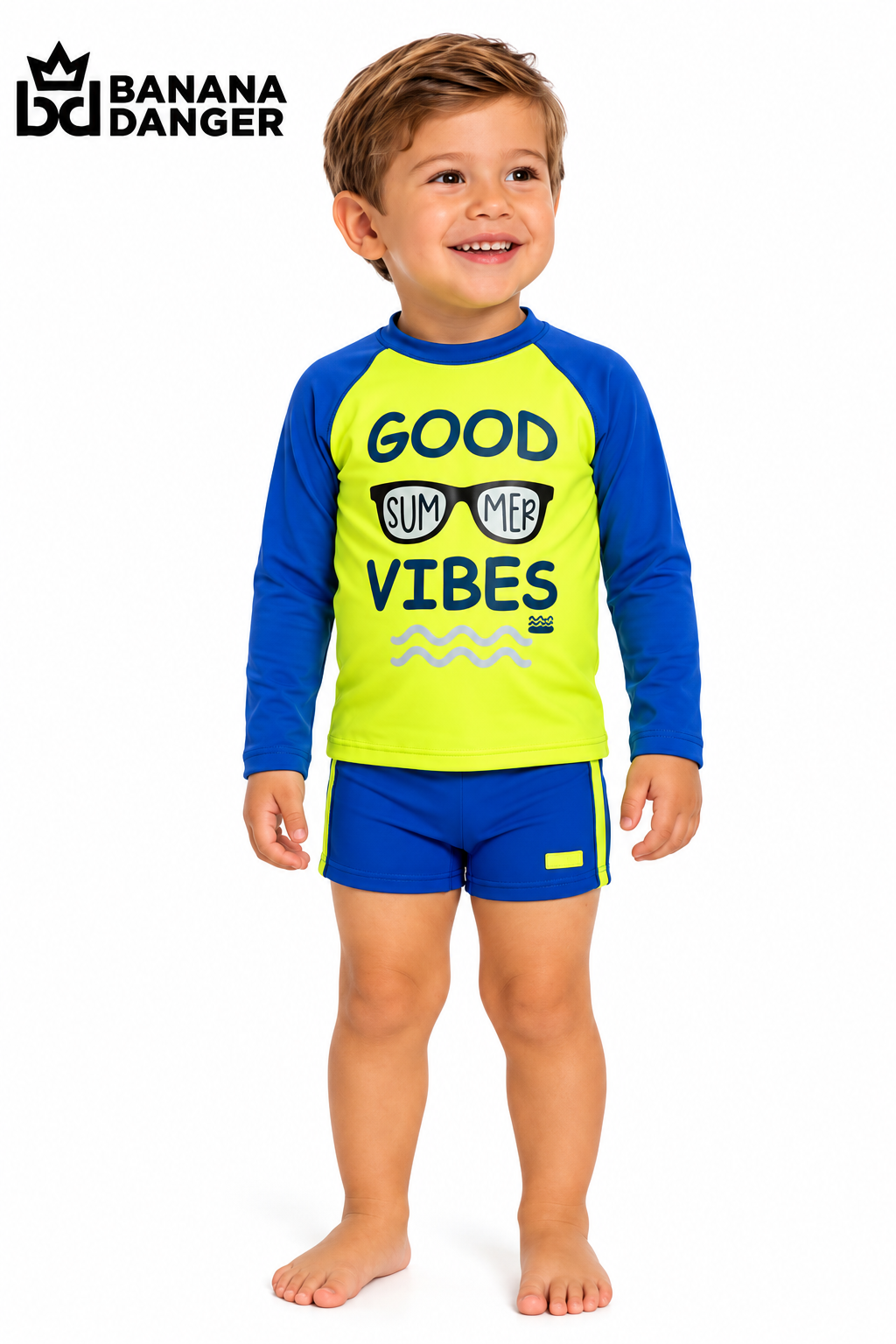 Conjunto Praia Infantil Banana Danger Good Summer Vibes
