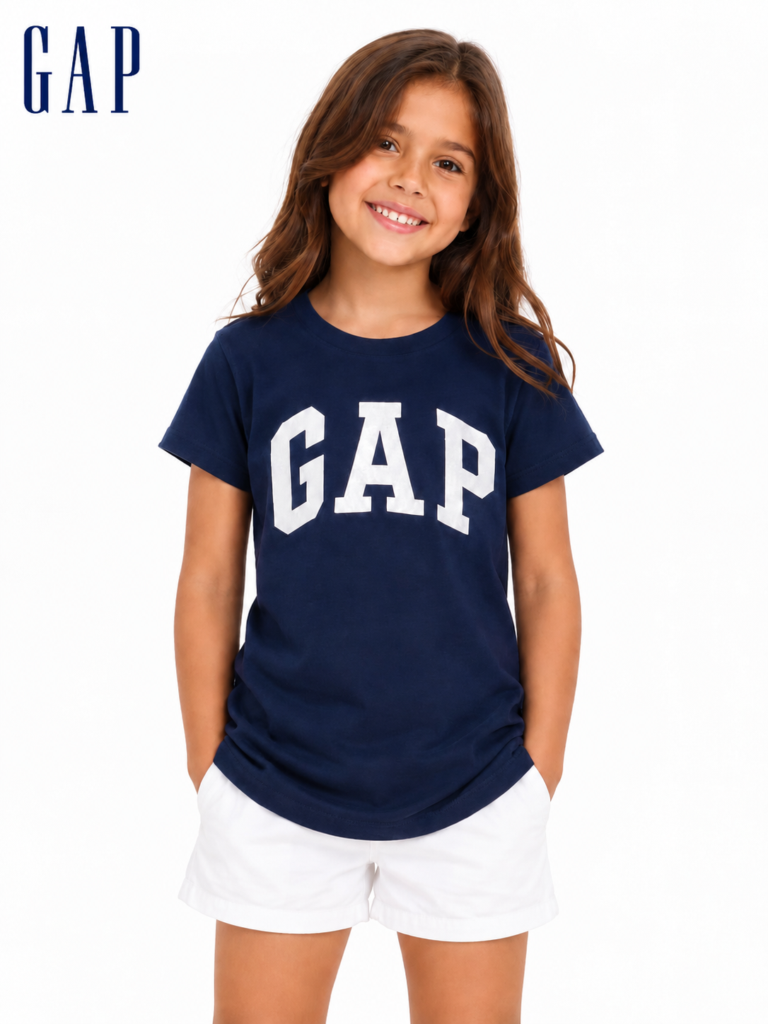 Baby Look GAP Azul Marinho Infantil