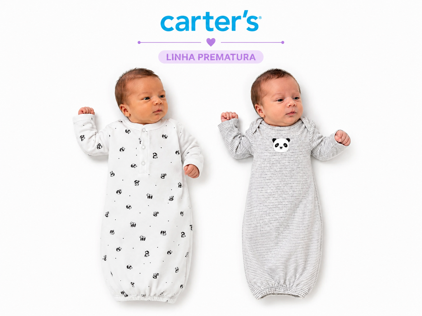 Kit 2 Sacos de Dormir Carter's Linha Prematura