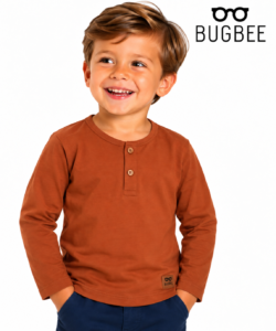 Camiseta Manga Longa Bugbee – Marrom