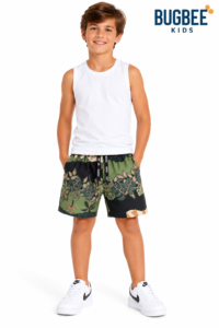 Bermuda Tactel Bugbee Estampa Tropical