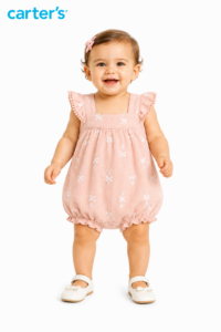 Macacão Curto Carter's Bebê Estampa de Coqueiro