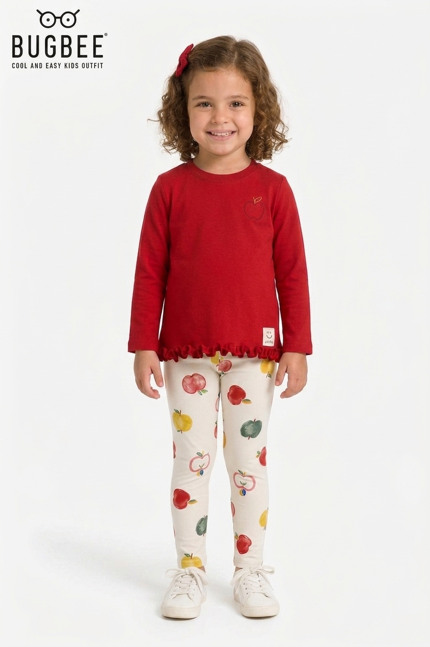 Conjunto Infantil Bugbee Meia estação Blusa e Legging - Imagem 3