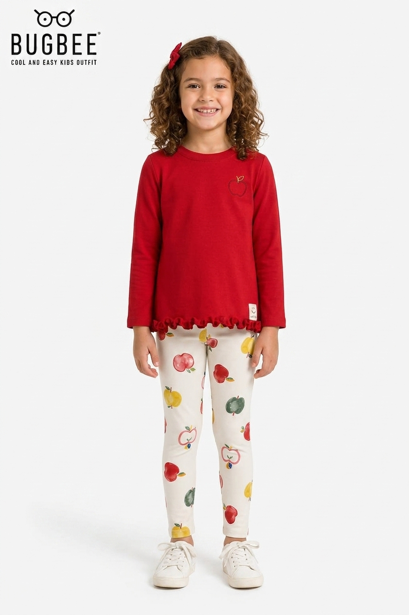 Conjunto Infantil Bugbee Meia estação Blusa e Legging - Imagem 2