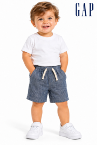 Shorts Infantil Linho GAP Azul