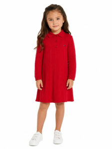 Vestido Infantil Tricô Tommy Hilfiger