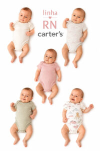 Kit 5 Bodys Carter's