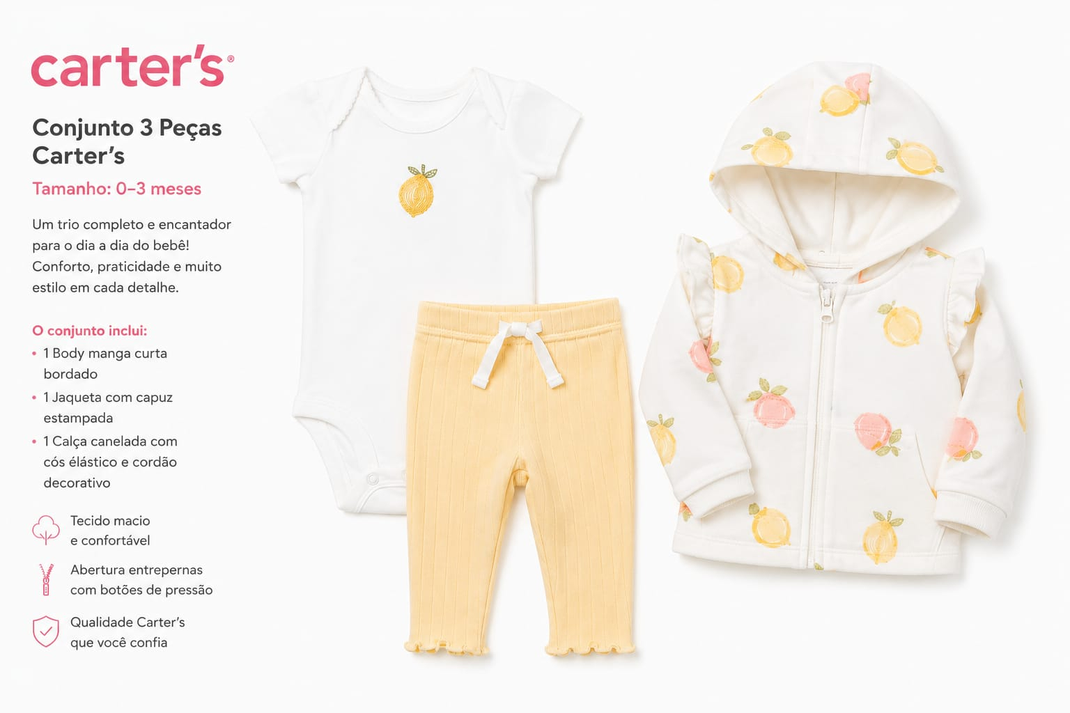 Conjunto Carter's 3 Peças - Imagem 2