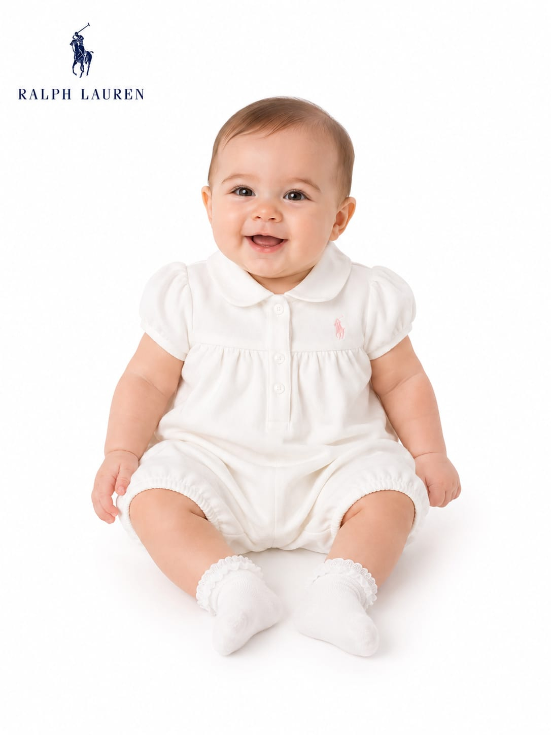 Macacão Curto Infantil Ralph Lauren