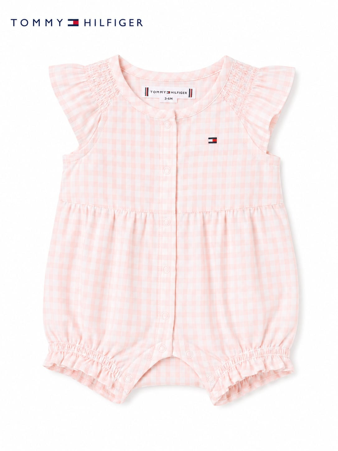 Macacão Curto Infantil Tommy Hilfiger Xadrez - Imagem 2