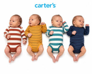 Kit com 4 Bodies Carter's Manga Longa