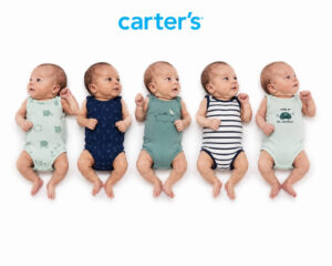 Kit com 5 Bodies Regata Carter's