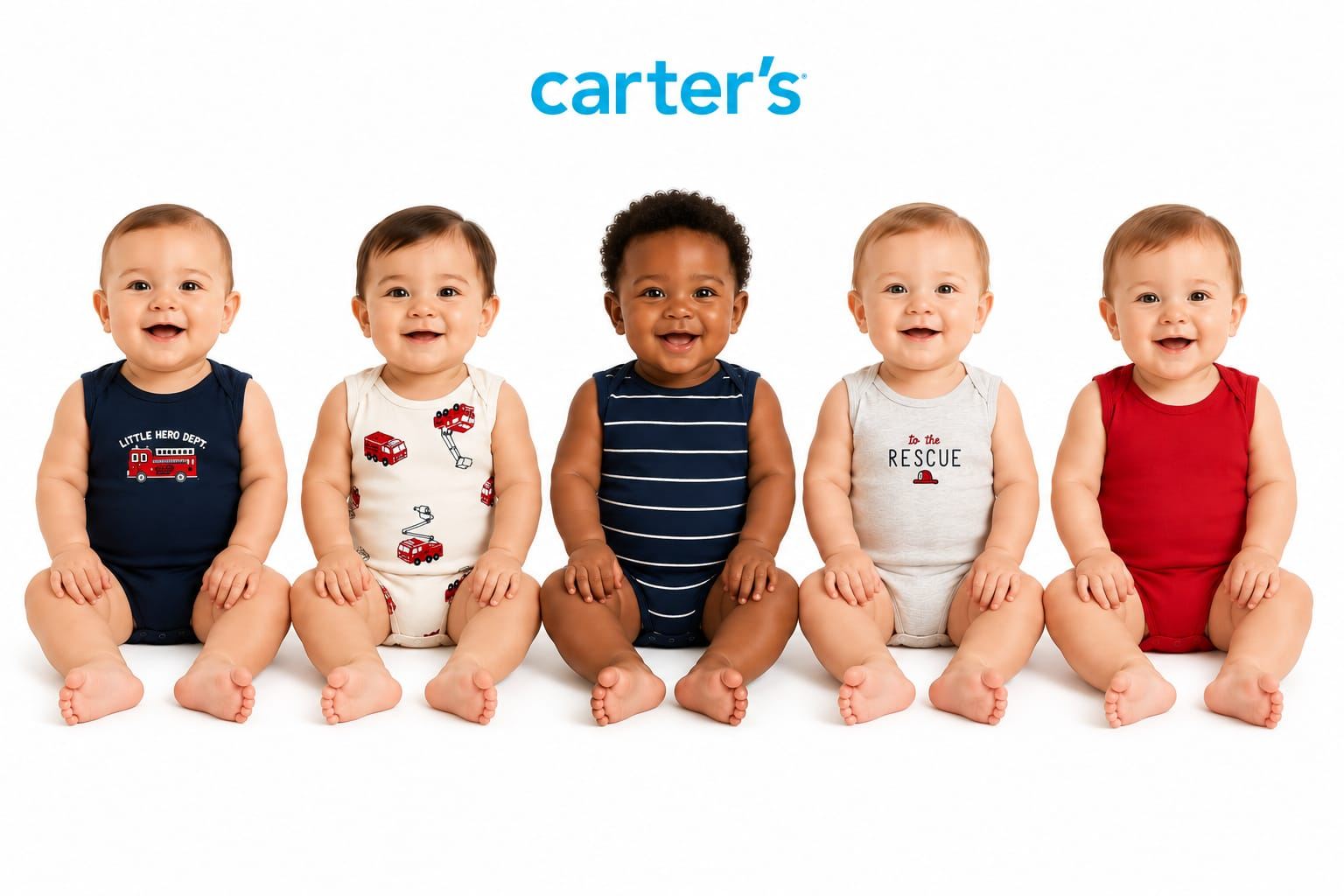 Kit 5 Bodies Regata Carter's