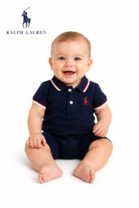 Macacão curto Polo Ralph Lauren Bebê