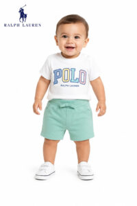 Conjunto Ralph Lauren Camiseta e Shorts