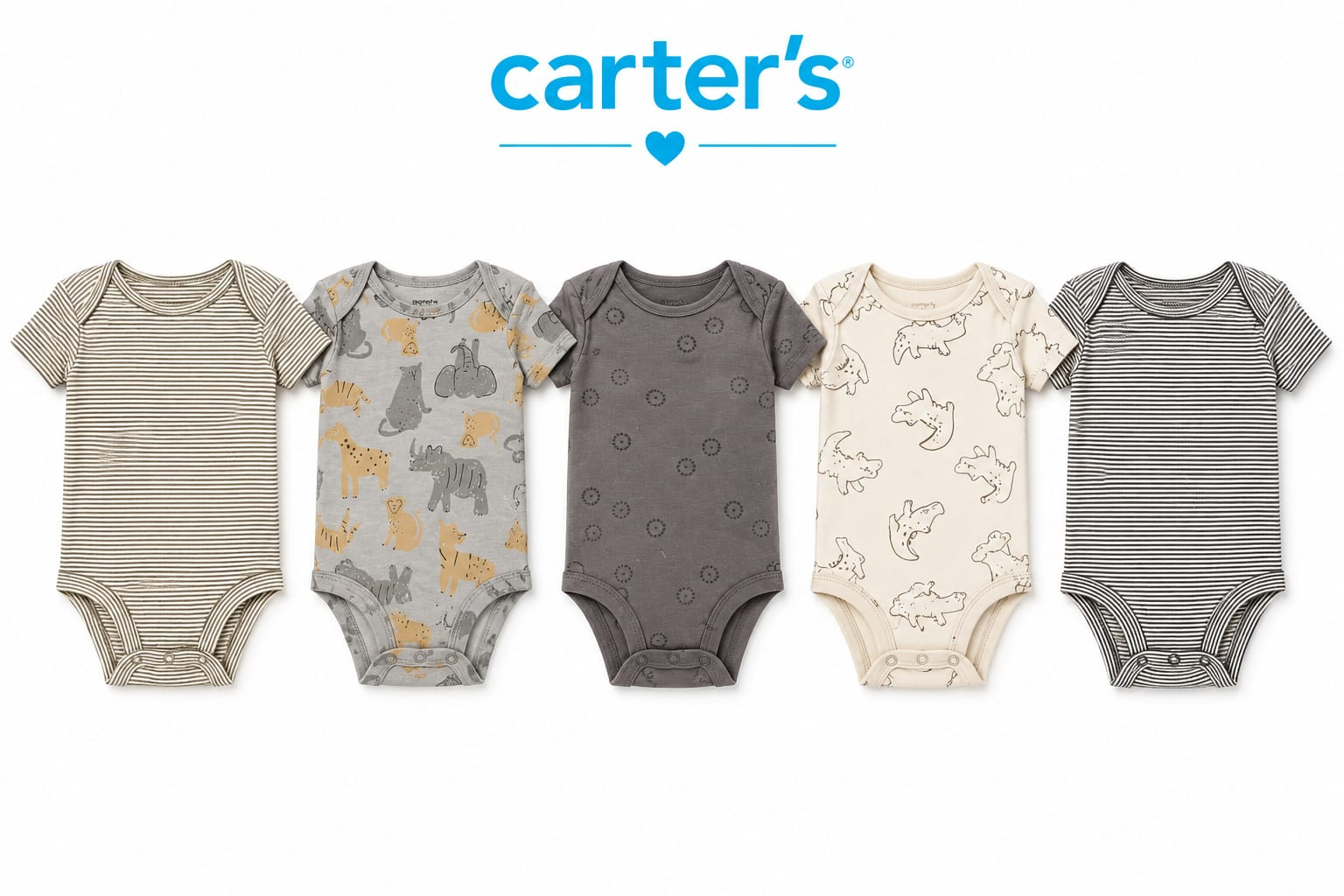 Kit com 5 Bodies Carter's - Imagem 2