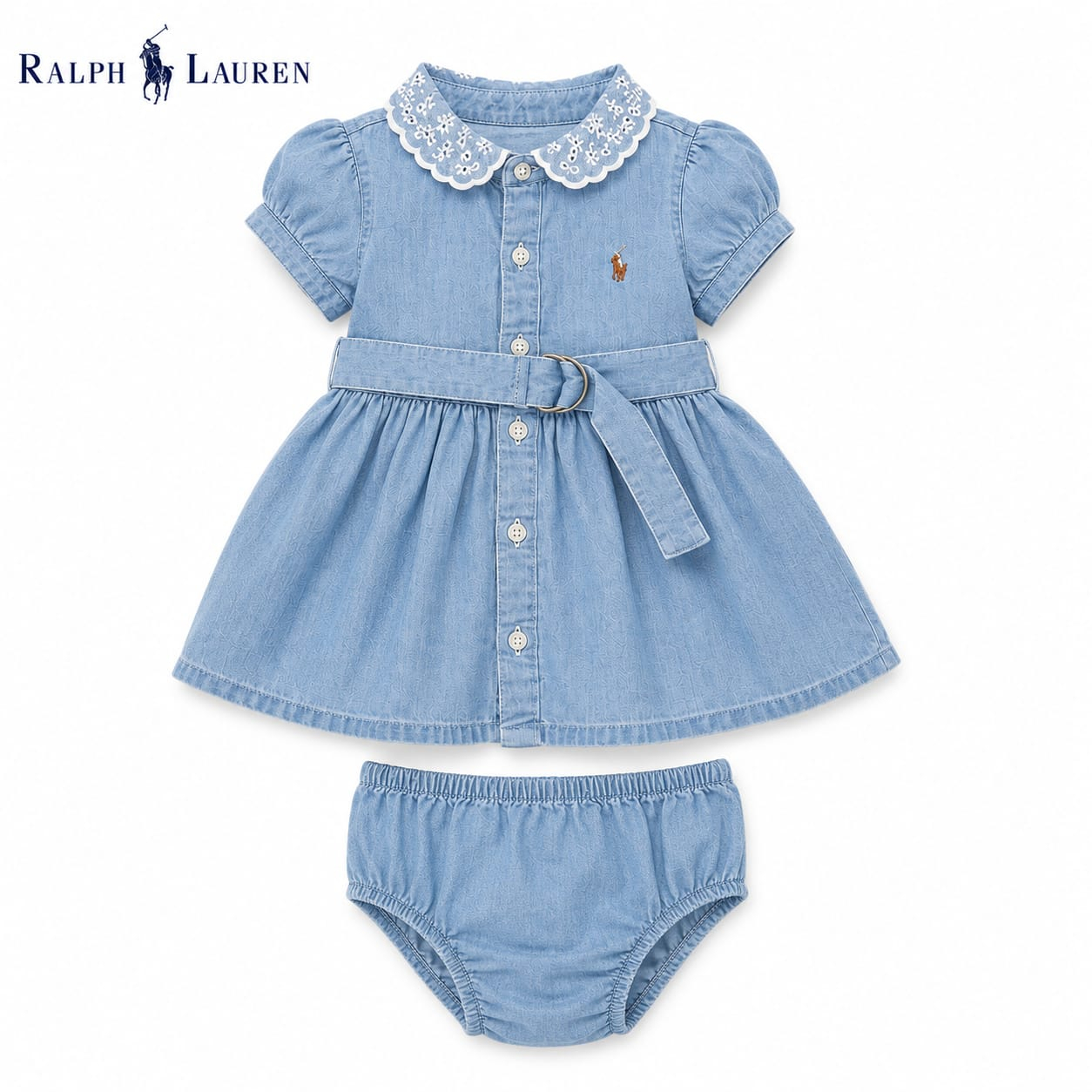 Vestido Jeans Polo Ralph Lauren Infantil - Imagem 2
