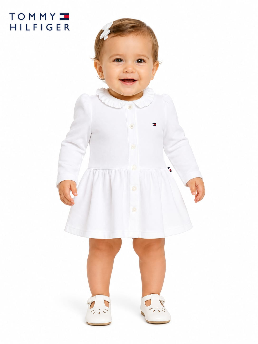 Vestido Tommy Hilfiger Branco com Calcinha