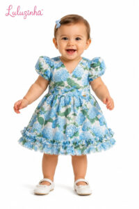 Vestido Floral Hortênsias Luluzinha
