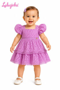 Vestido em Renda Infantil Luluzinha