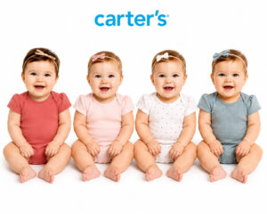 Kit com 4 Bodies Verão Carter’s