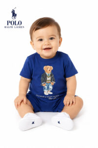 Macacão curto Polo Bear Ralph Lauren