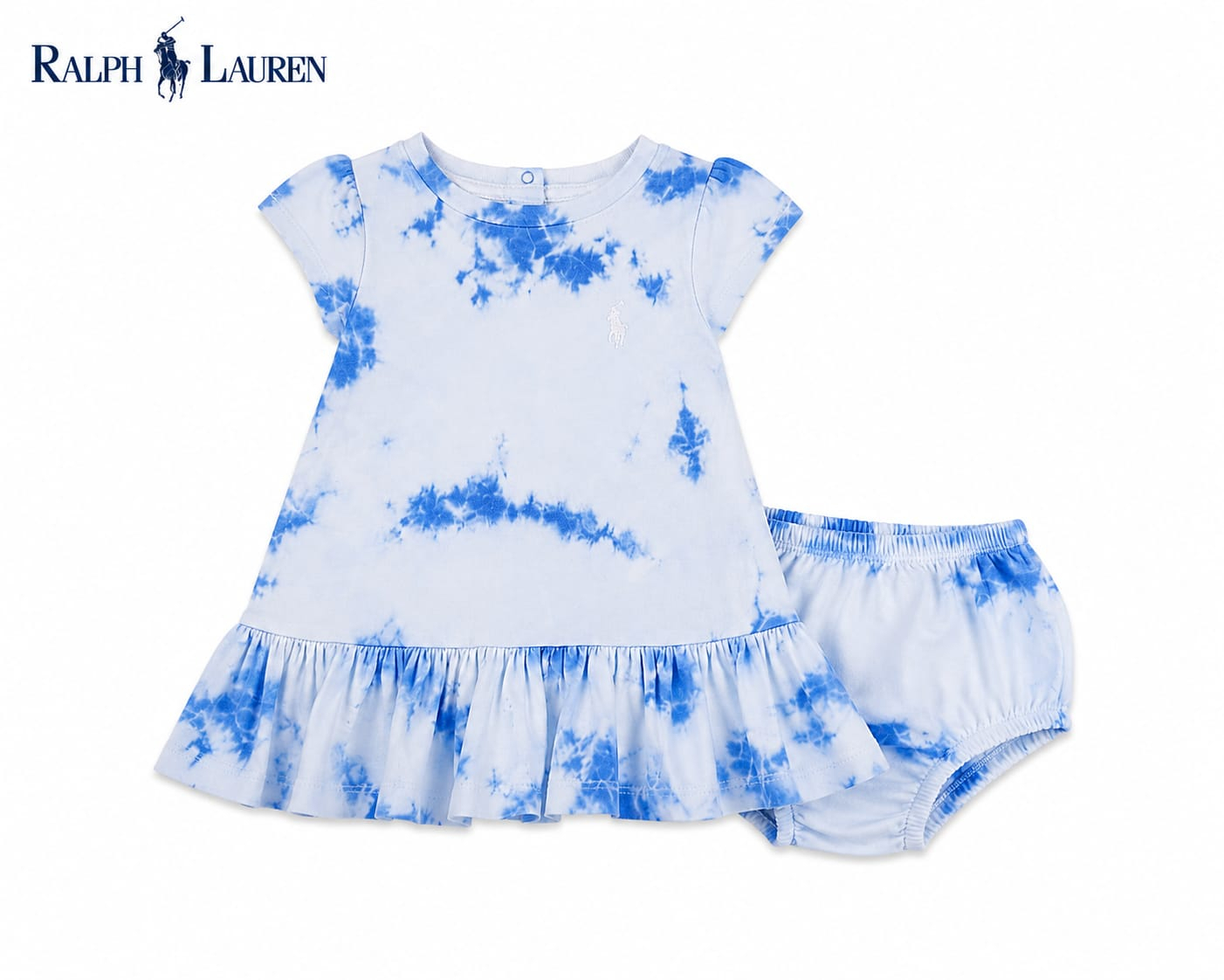 Vestido Ralph Lauren para Bebê Estampa Tie-Dye Azul - Imagem 2