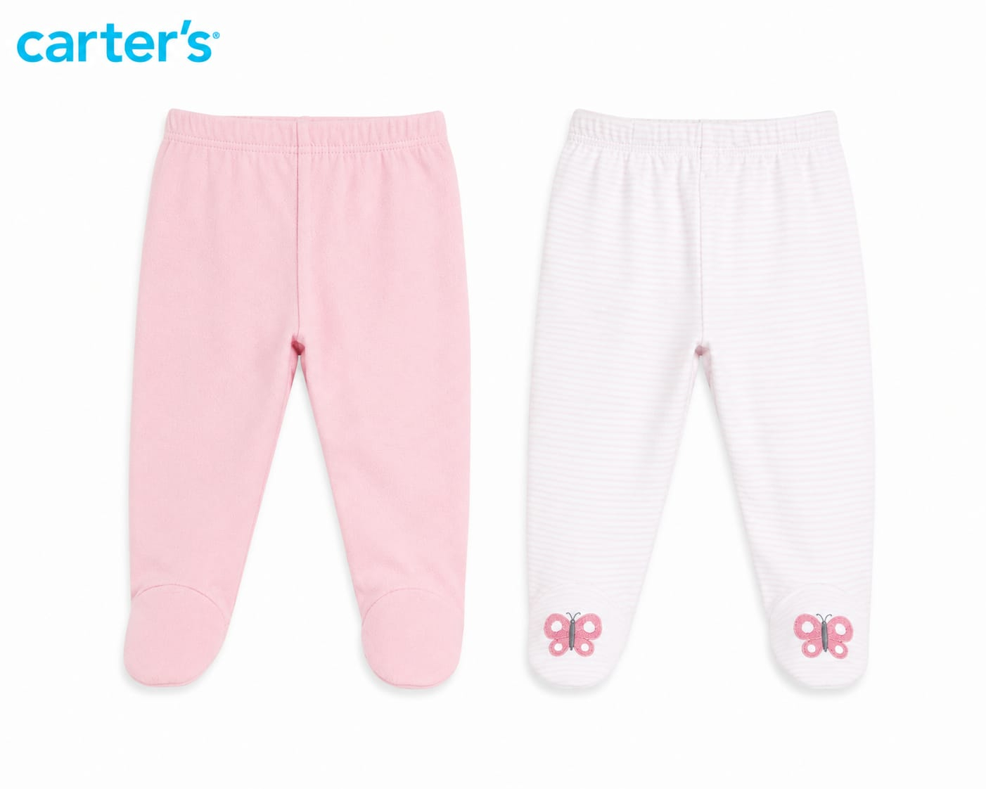 Kit Carter's com 2 Calças Rosa e Listrada - Imagem 2