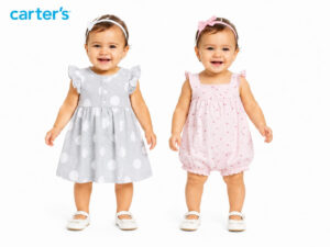 Conjunto Carter's Vestido e Macacão Curto