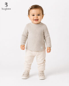 Blusa Canelada Manga Longa infantil Bugbee