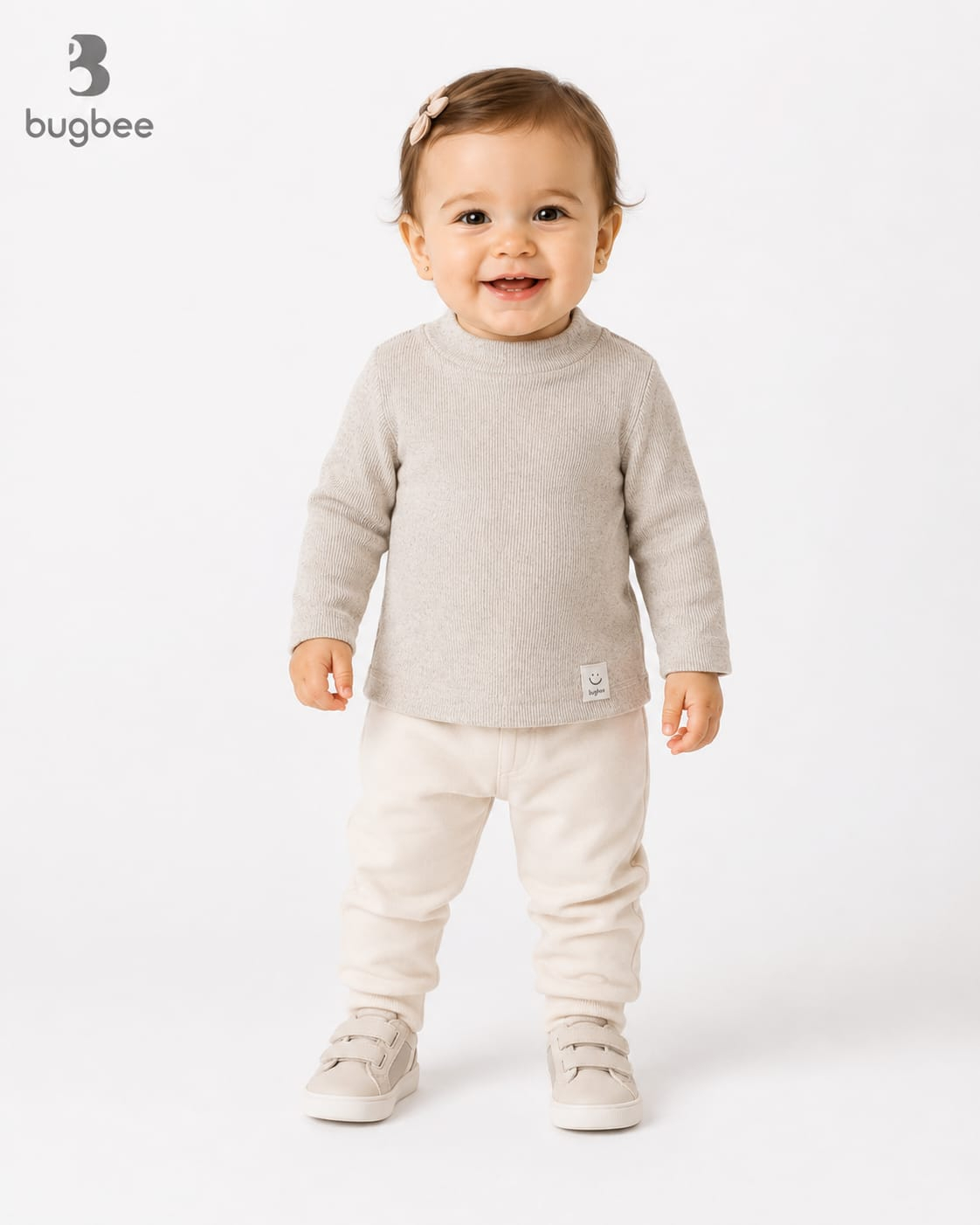 Blusa Canelada Manga Longa infantil Bugbee