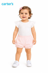 Shorts Carter’s Rosa com Borboleta