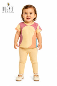 Conjunto Infantil Blusa e Calça Canelada Bugbee