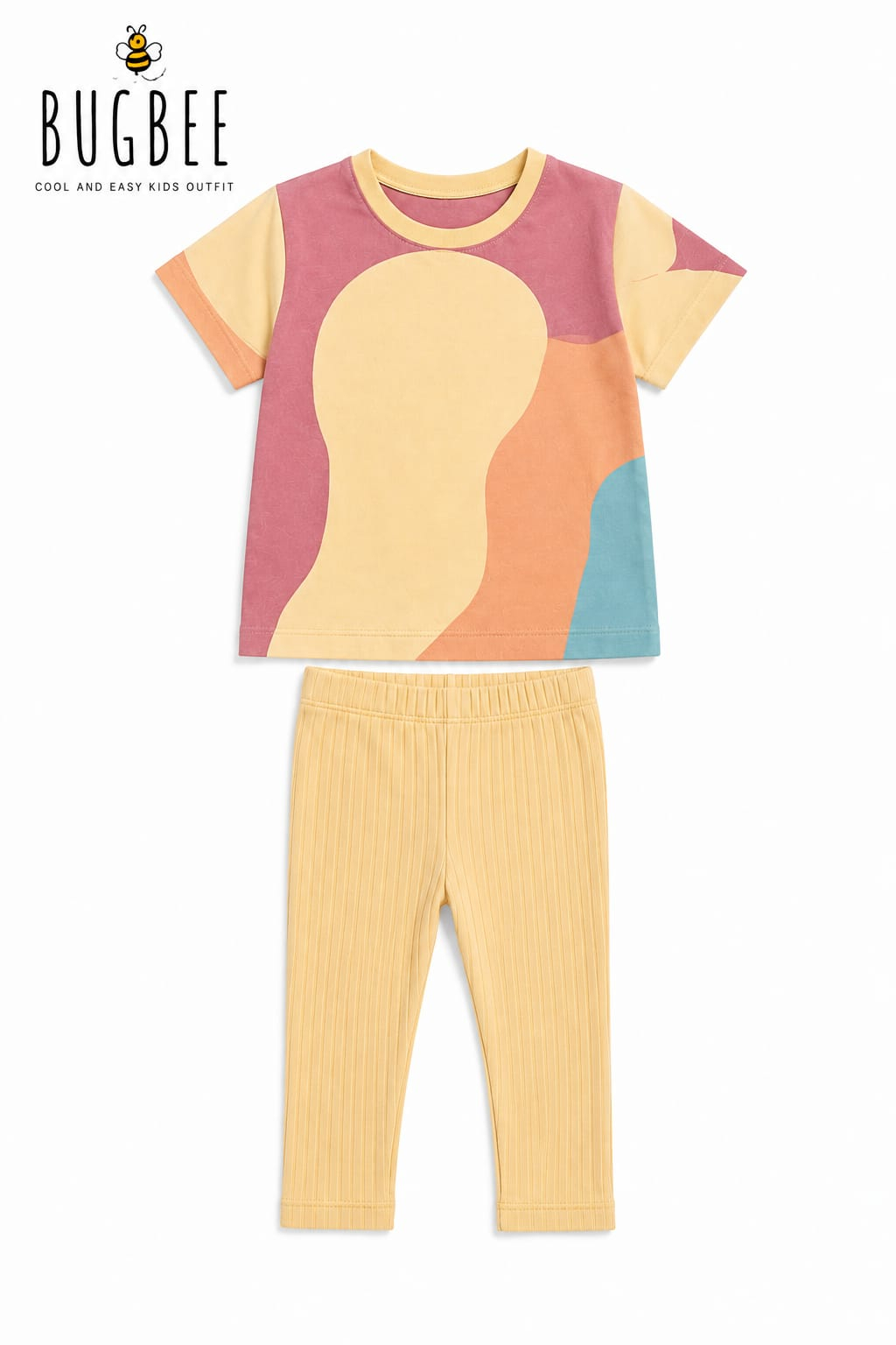 Conjunto Infantil Blusa e Calça Canelada Bugbee - Imagem 2