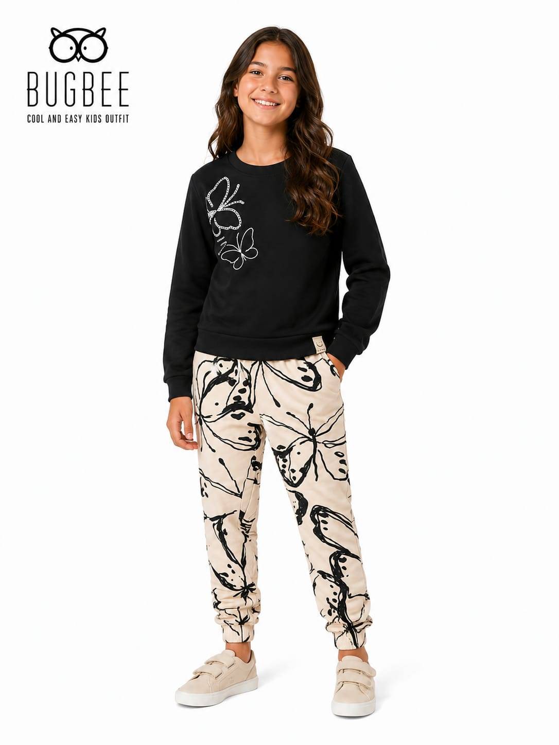 Conjunto Bugbee Borboletas – Blusa e Calça
