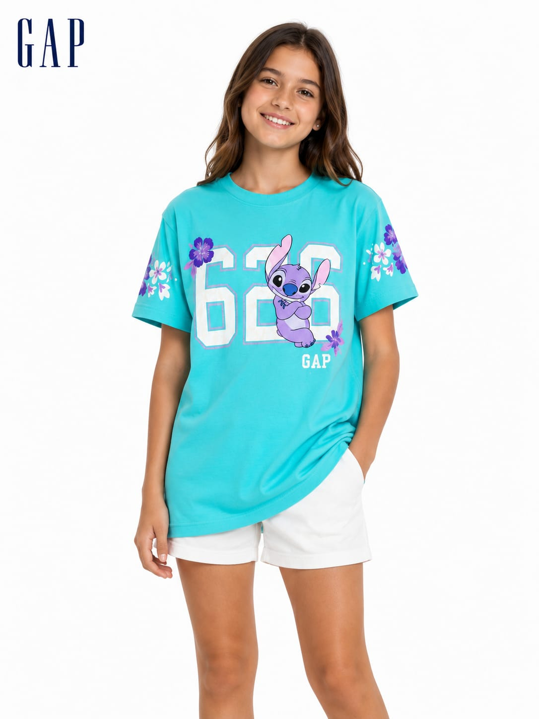 Camiseta Juvenil GAP Stitch