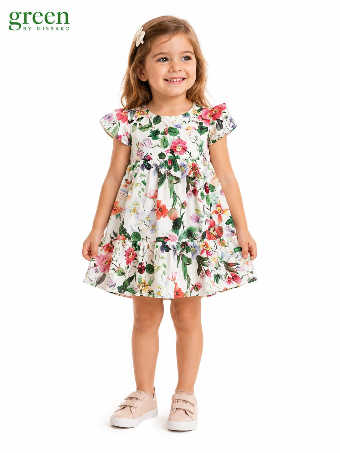 Vestido Bela Infantil Floral