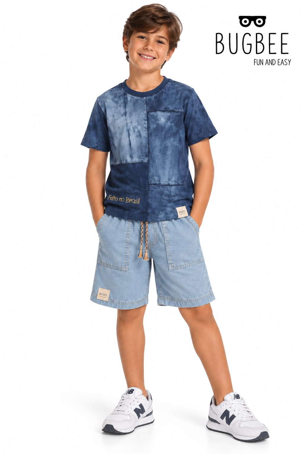 Conjunto Infantil Bugbee Camiseta e Shorts