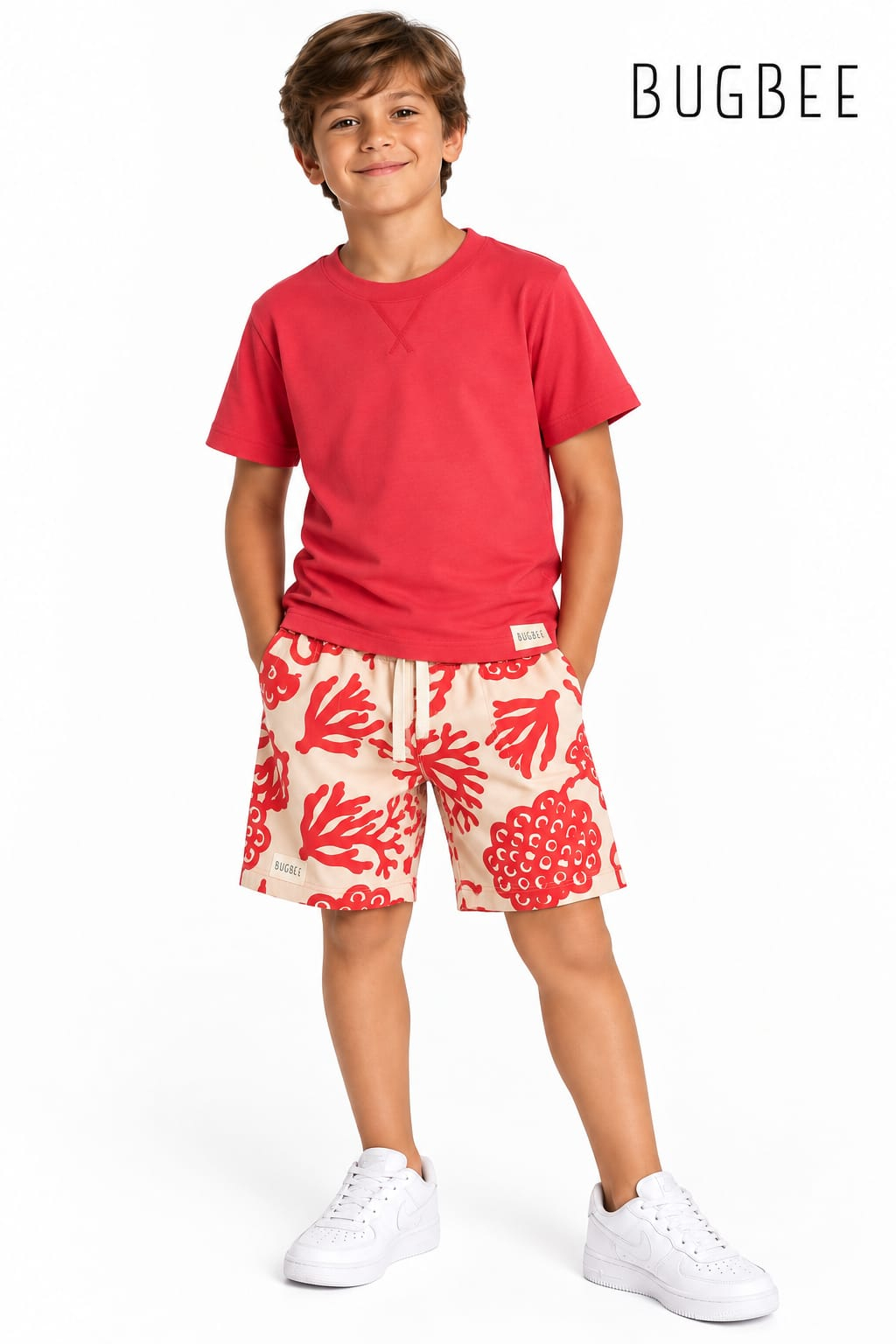 Conjunto Infantil Bugbee Camiseta e Bermuda Estampado