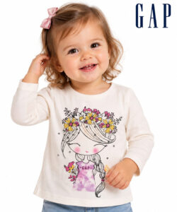 Camiseta GAP infantil Manga Longa