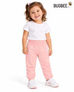 Calça Infantil Cotton Rosa Bebê Bugbee