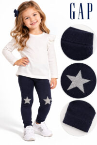 Legging Infantil GAP Marinho com Estrelas