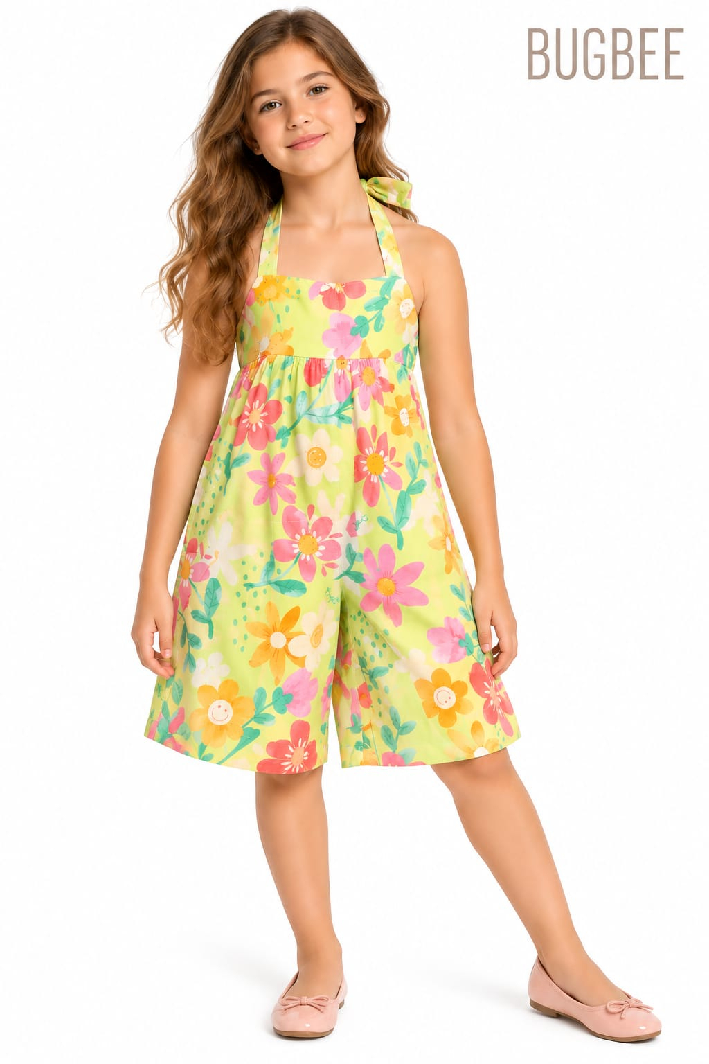 Macacão Infantil Feminino Bugbee Floral