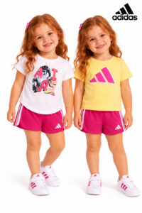 Trio Infantil Adidas 3 Peças Camisetas e shorts