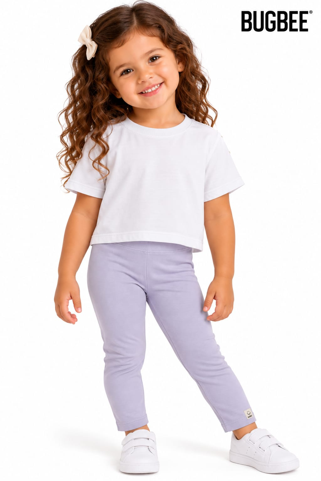 Calça Legging Infantil Cotton Bugbee Lilás