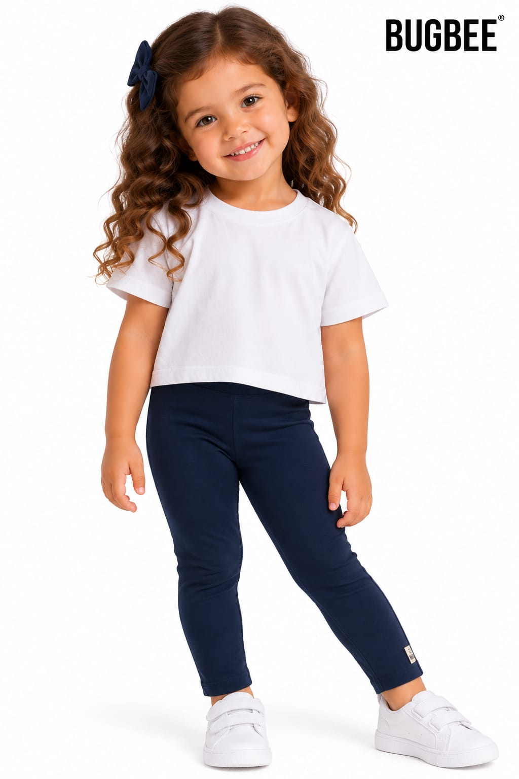Legging Infantil Cotton Bugbee Azul-Marinho