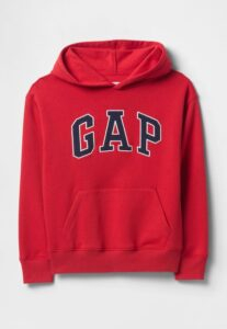 Blusa  de Moletom GAP Com Capuz Vermelha