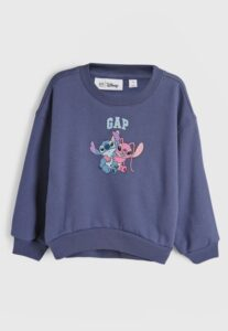 Blusa  de Moletom GAP Stitch Azul